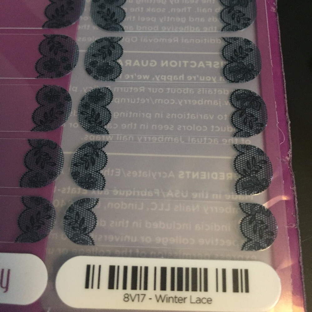 Jamberry Nail Wraps Winter Lace